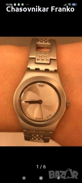 Уникален Swatch дизайнерски елегантен стилен и марков часовник, снимка 1
