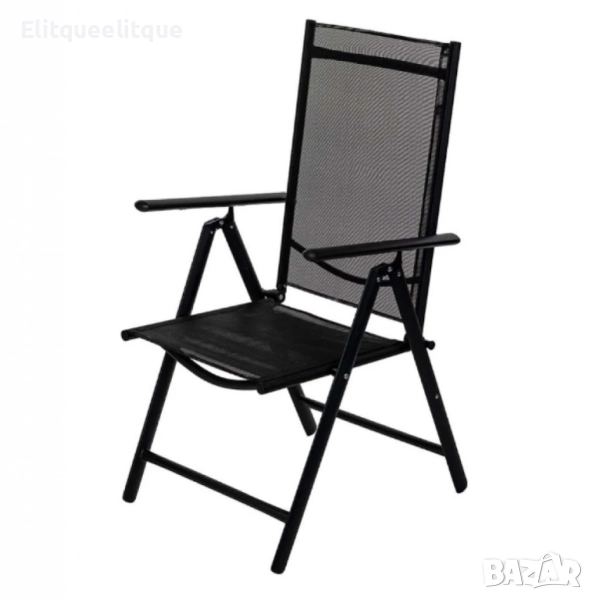 Метален сгъваем стол Muhler,  7 позиционен, снимка 1