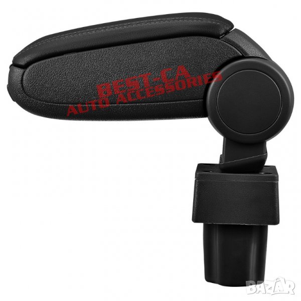 Черен кожен подлакътник за Опел Астра Г / Opel Astra G (1998-2004), снимка 1