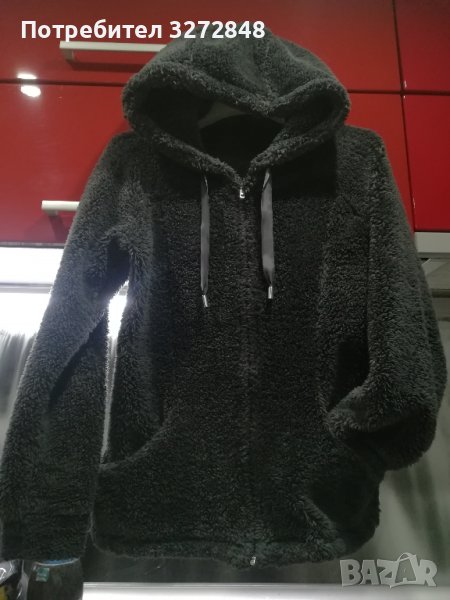 Пухкаво яке с качулка - М, снимка 1