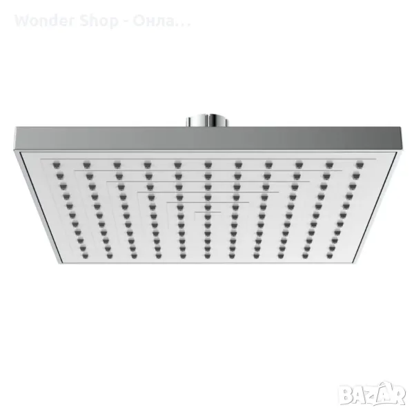 🚿 Хромиран горен душ комплект, смесител тип дъждовен душ Schütte – Уелнес и комфорт във вашата баня, снимка 1