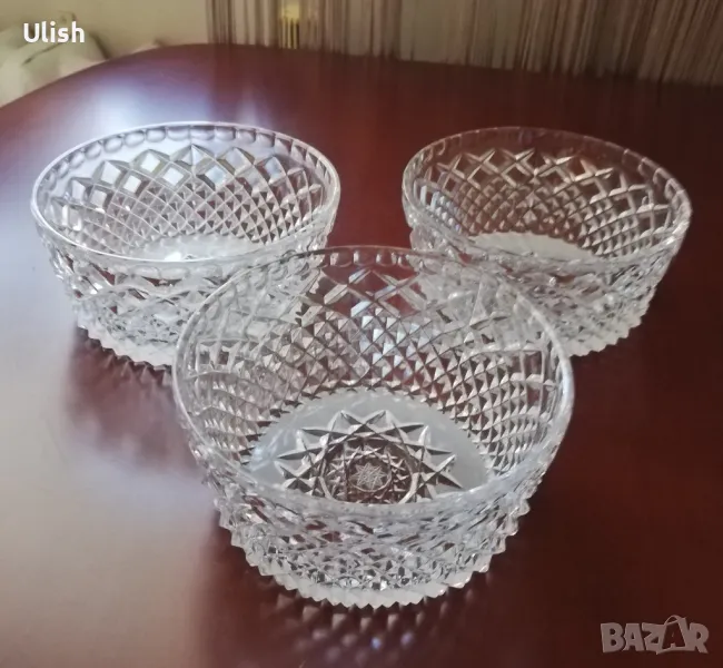 Три кристални купички, снимка 1