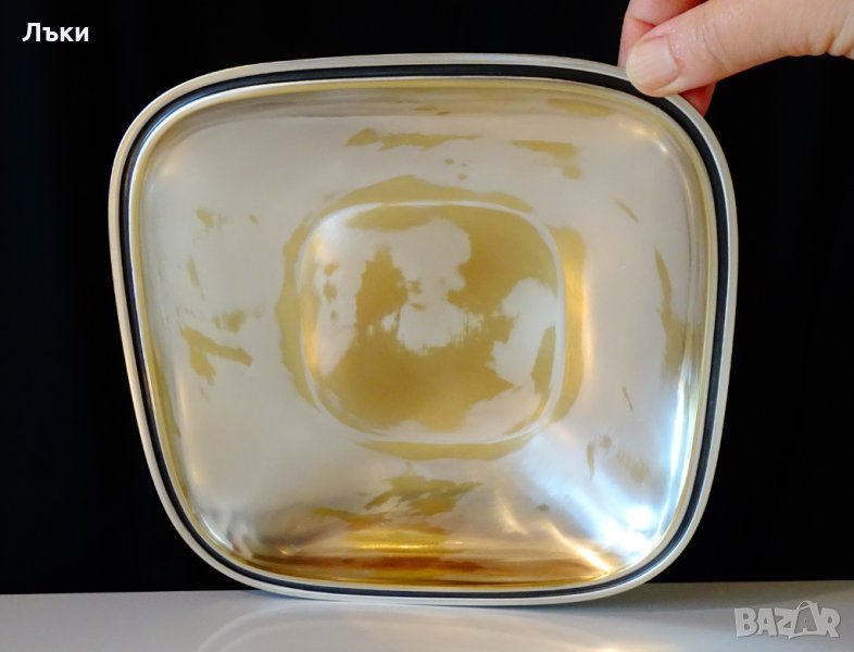 Посребрена бронзова фруктиера,салатиера,купа 24 см. , снимка 1