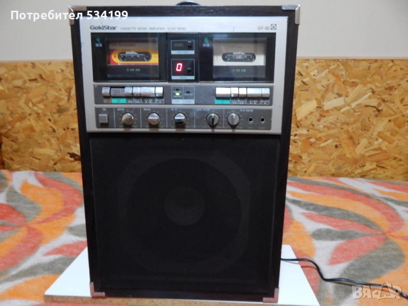 Касетен магнетофон с караоке GOLD STAR - GY-80, снимка 1