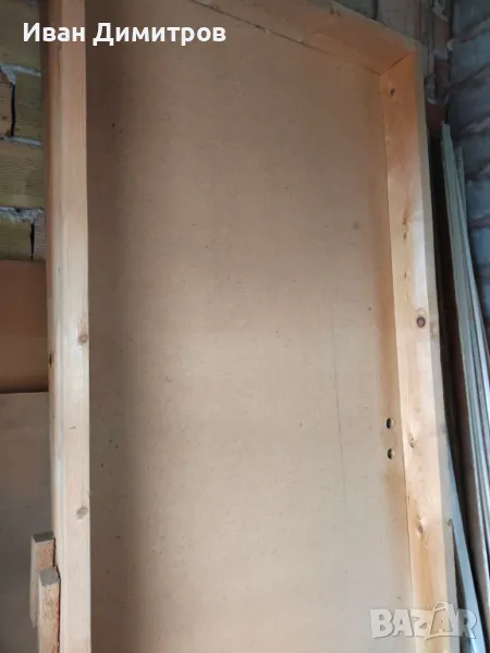 Продавам нови дървени врати фазер с дървена каса, снимка 1