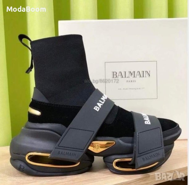 💯Balmain стилни черни дамски обувки💯, снимка 1