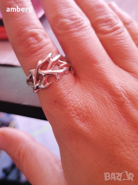 Унисекс сребърен пръстен - модел R115A, снимка 1
