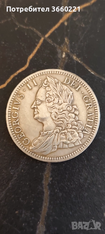  монета на на крал Джордж II, снимка 1