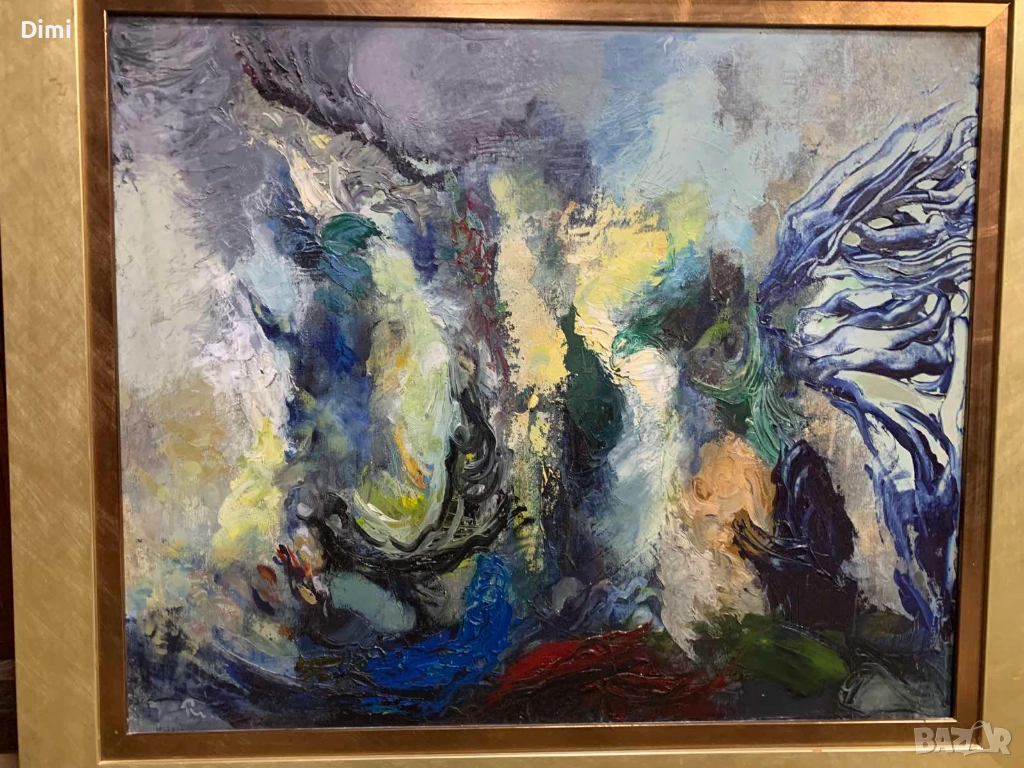 РУСЛАН МАРКОВ масло/платно абстракт, снимка 1