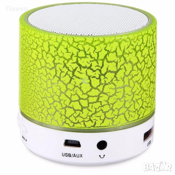 LED портативен мини Bluetooth говорител тонколона Безжичен басов високоговорител Поддръжка Micro SD , снимка 1