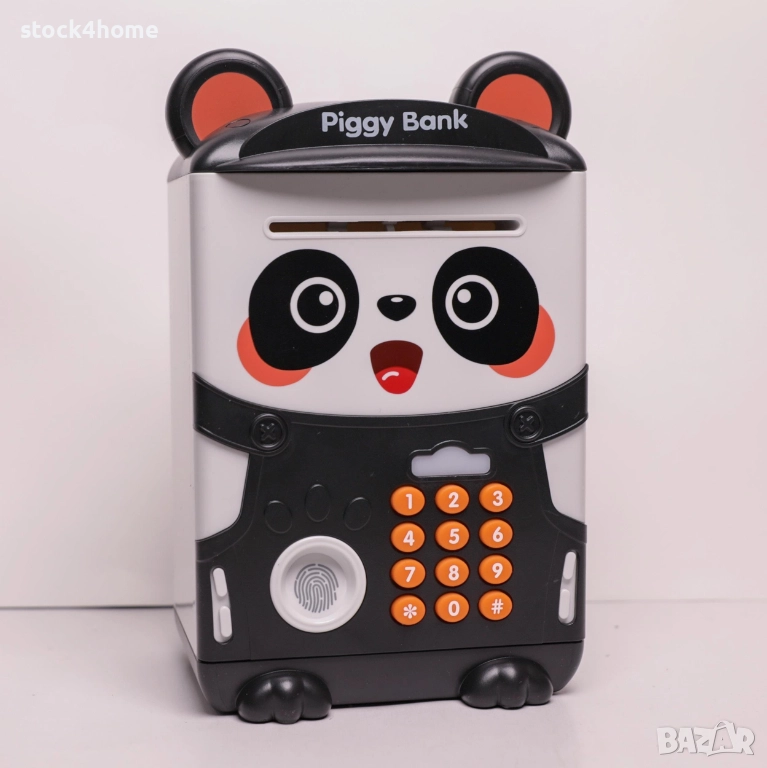 Детска Касичка сейф с клавиатура и пръстов отпечатък, банкомат , снимка 1