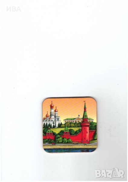 Подложка за чаша с изглед от КРЕМЪЛ, МОСКВА., снимка 1