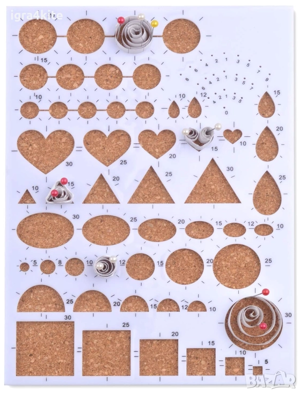 КОМПЛЕКТ ЗА КВИЛИНГ -  „Направи си сам“ - произведения на изкуството върху хартия, снимка 1