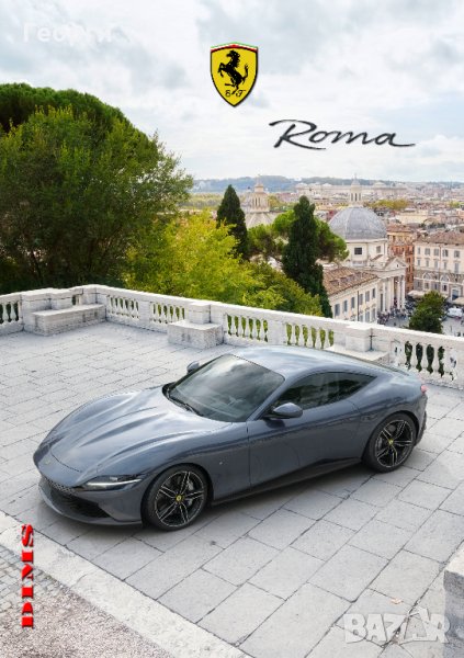 Книга списание брошура каталог за автомобил Ferrari Roma 2020 г., снимка 1