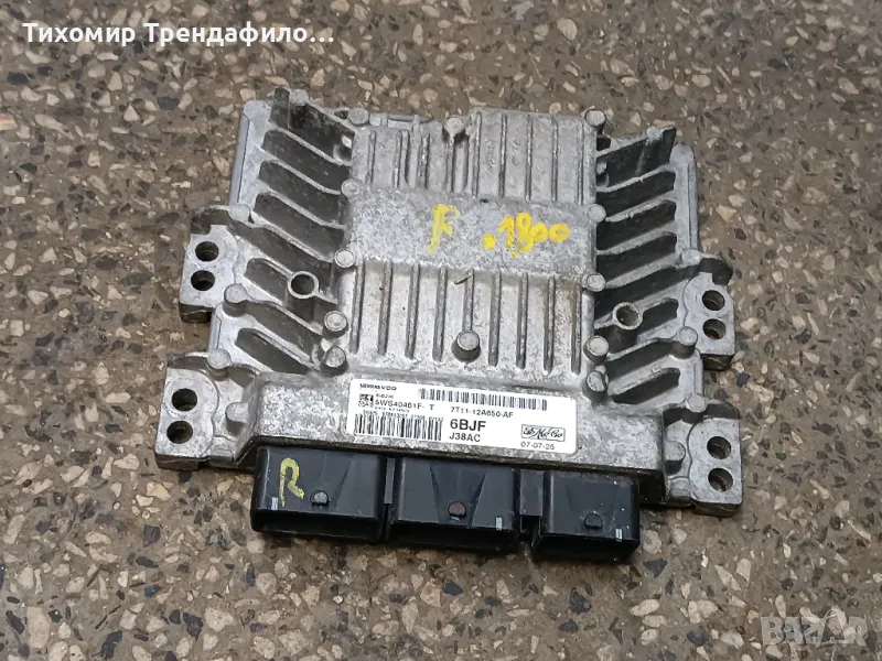 ECU Компютър , 7T11-12A650-AF , FORD Transit Connect 1.8 TDCi , 5WS40481F-T , J38AC , 6BJF, снимка 1