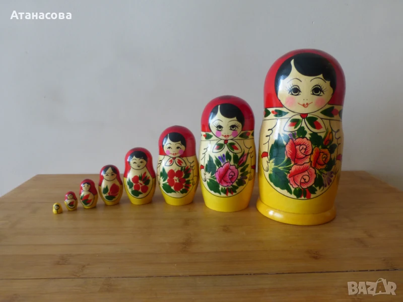 Матрьошка Семьоновка 8 бр 1980 г, снимка 1