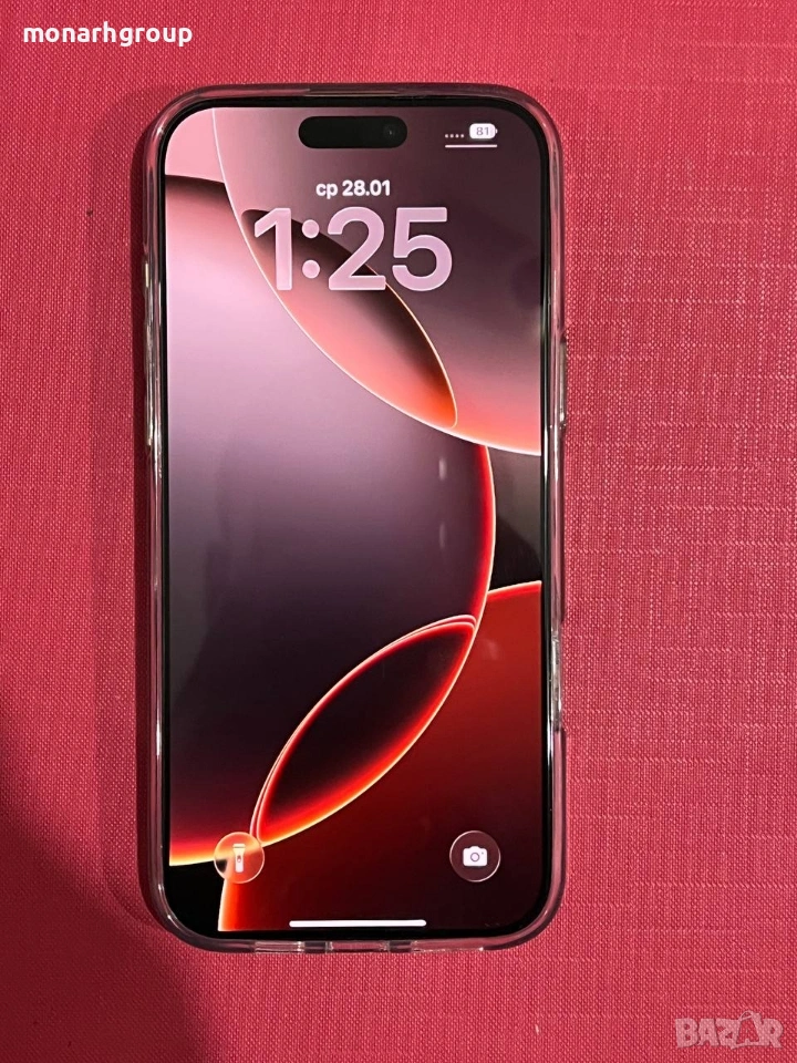 Телефон Iphone 16 pro max 256gb с кейс, снимка 1