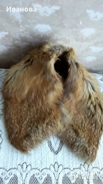 Дамска кожена яка от лисица, снимка 1