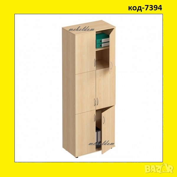 Етажерка,офис модул висок 213см. с 6 врати за класьори(код-7394), снимка 1