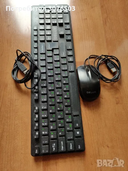 DELUX keyboard and mouse / conjunto, снимка 1