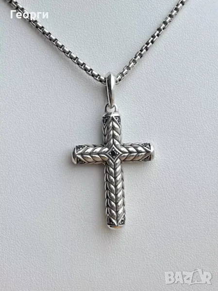 David Yurman оригинален кръст медальон , снимка 1