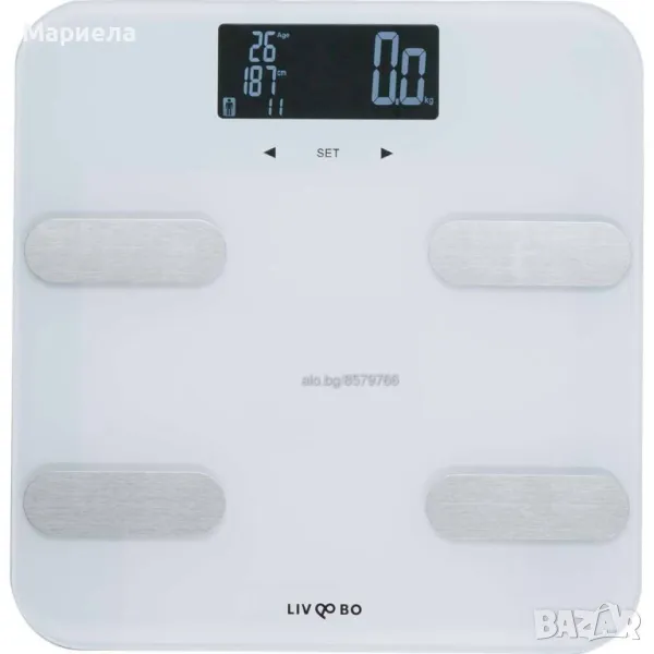 Нов кантар с телесен индекс - Фитнес кантар , кантар анализатор до 180кг BMI, снимка 1