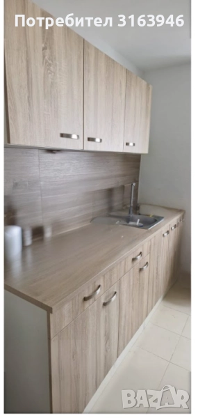 Кухня с плот и мивка /Права модулна кухня 210 см , снимка 1