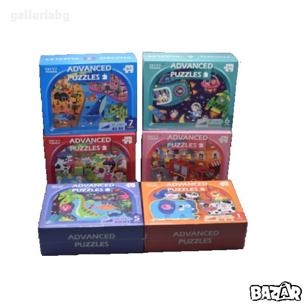 Дървена игра пъзел 7 модела 4 в 1 , снимка 1