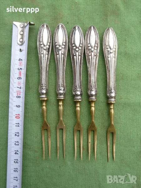  Ретро десертни вилички - 5 бр , снимка 1