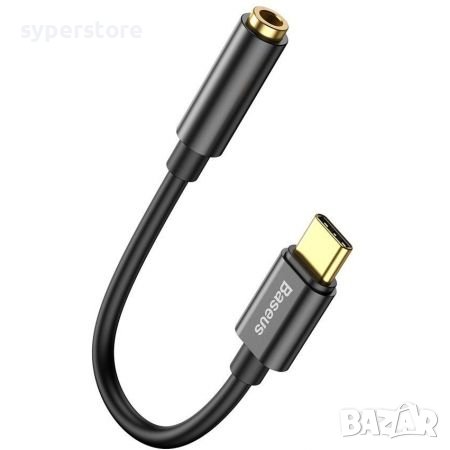 Преходник адаптер от USB Type C към 3.5mm Стерео жак Baseus CATL54-01 Adapter USB-C to 3.5mm Stereo , снимка 1