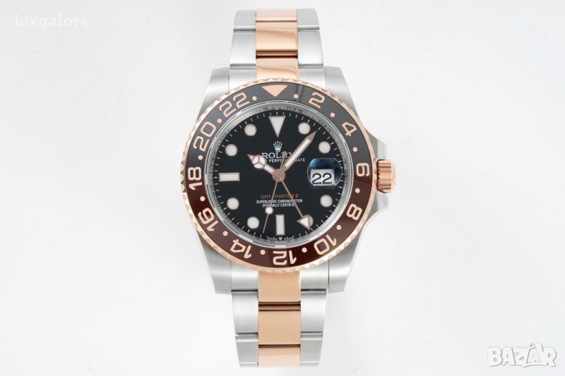 Мъжки часовник Rolex GMT-Master II Root Beer с автоматичен швейцарски механизъм, снимка 1