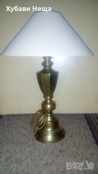 Лампа - месингова за маса или бюро , снимка 1
