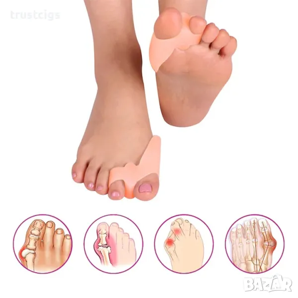 Ортопедична гел подложка за пръсти 2бр, снимка 1