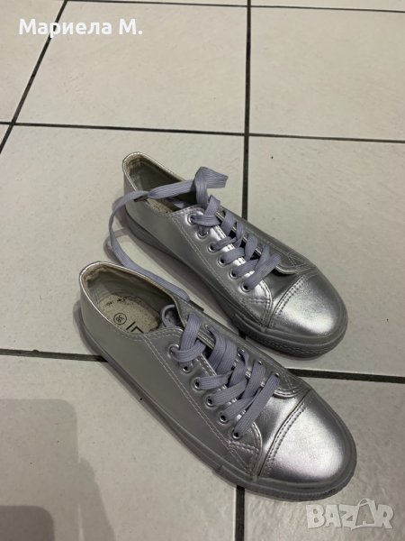 Сребристи кецове, номер 38, като нови, снимка 1