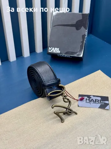 Karl Lagerfeld Колан Естествена Кожа Карл Лагерфелд - Налични Различни Цветове Код D2059, снимка 3 - Колани - 49397390
