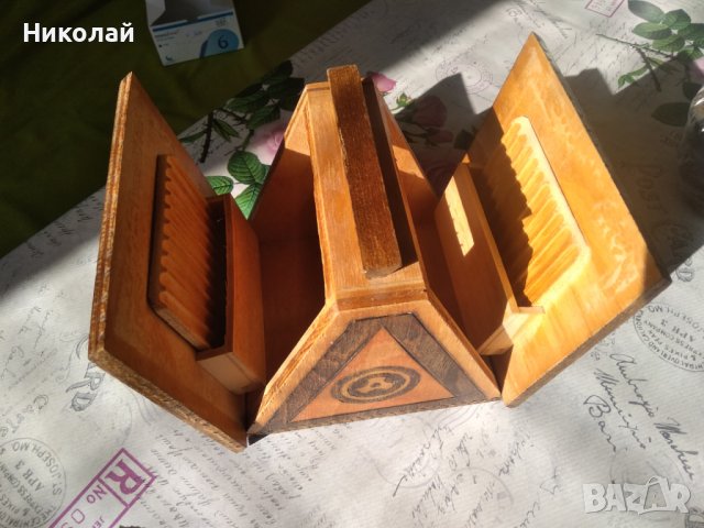 Дървена кутия за цигари, снимка 5 - Колекции - 43058215