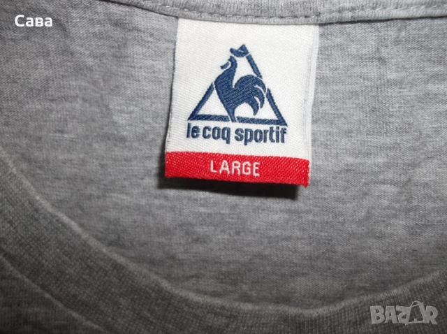 Тениски LE COQ SPORTIF   мъжки,М и Л  /черна и сива/, снимка 5 - Тениски - 21743322
