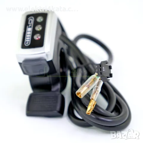 Акселератор (палец) за газта 48V с индикатор, снимка 2 - Части - 47499021