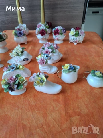 Порцеланови декорации с цветя, снимка 6 - Декорация за дома - 50924523
