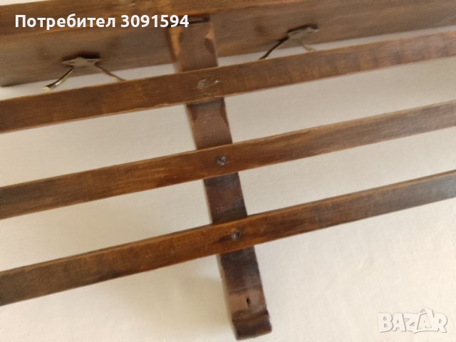 Стара Соц Дървена Закачалка., снимка 7 - Антикварни и старинни предмети - 43554615