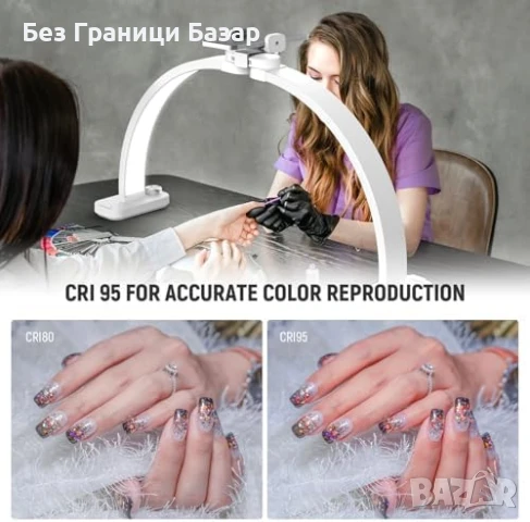 Нова NEEWER LED лампа 40W за маникюр грим бюро снимки видео 29 инча, снимка 4 - Други - 50941176