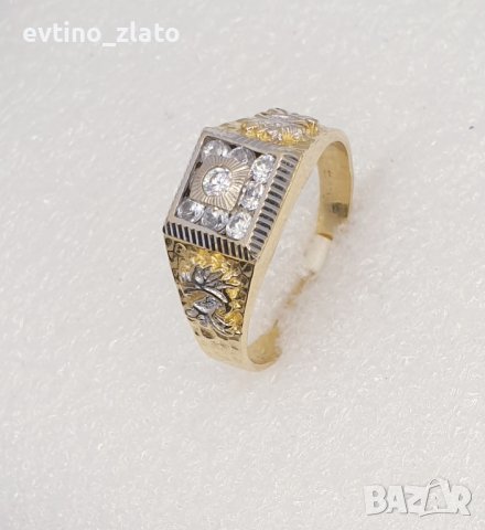 Мъжки златни пръстени 14К, снимка 5 - Пръстени - 43807350