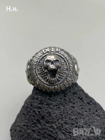 Сребърен пръстен уникален, снимка 4 - Пръстени - 52091218