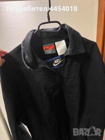 Ретро Nike горнище с голямо Swoosh лого, снимка 2 - Спортни дрехи, екипи - 52298773