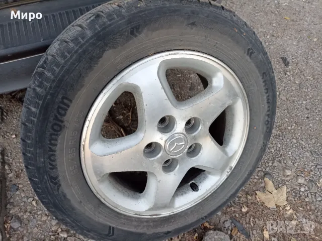 Алуминиеви джанти 15-ки с зимни  гуми, снимка 2 - Части - 47781093