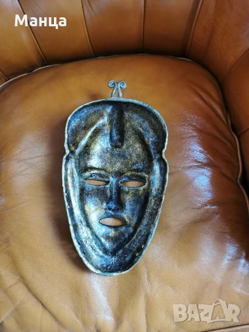Бронзова маска Бауле, снимка 5 - Антикварни и старинни предмети - 33505083