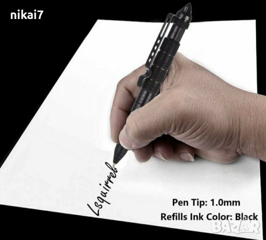 тактическа химикалка куботан върха чупи стъкла самозащита раница чанта, снимка 5 - Екипировка - 37621348