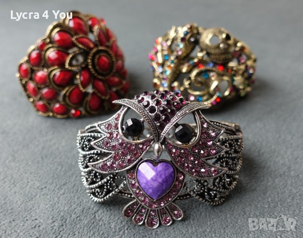 3 броя големи и масивни гривни за ръце