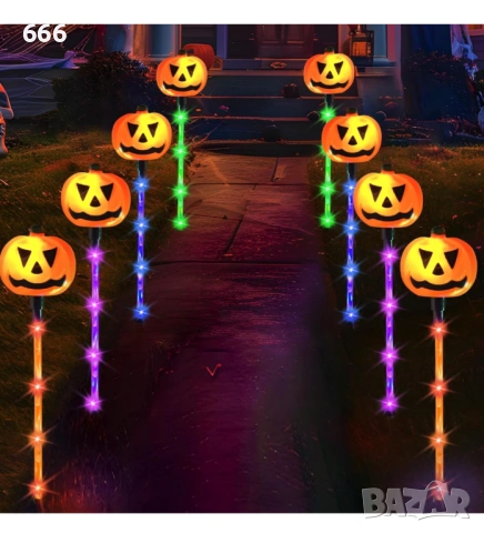 JOYIN 10 бр. Хелоуин слънчеви светлини за пътека, снимка 2 - Друга електроника - 53521165