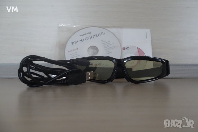 AG-S100  LG 3D GLASSES 3д очила, снимка 3 - Стойки, 3D очила, аксесоари - 32595176